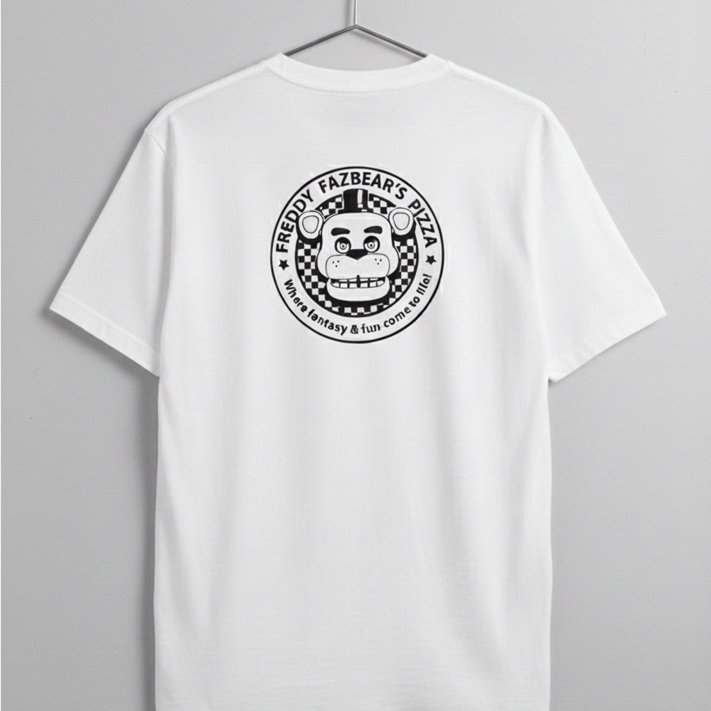 NWT MAP Five Nights at Freddy Fazbear's Pizza White Tee